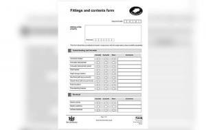 Fixtures and Fittings Form TA10