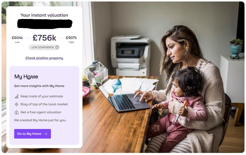 Zoopla online valuation
